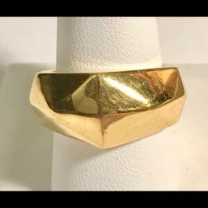 EUC LIA SOPHIA Gold-Tone Geometric Ring